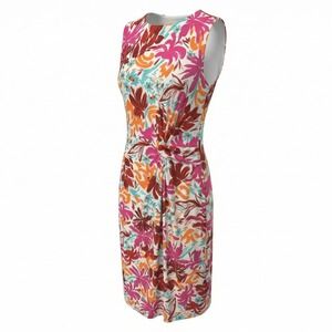 Maggy London Women Floral Twist Waist Sheath Dress 10 Cottagecore Easter